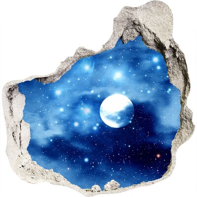 Hole in the wall sticker full moon