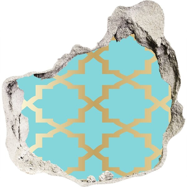 Hole in the wall sticker Arabic pattern