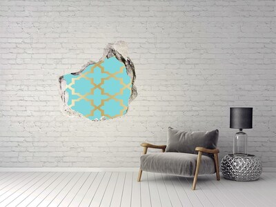 Hole in the wall sticker Arabic pattern