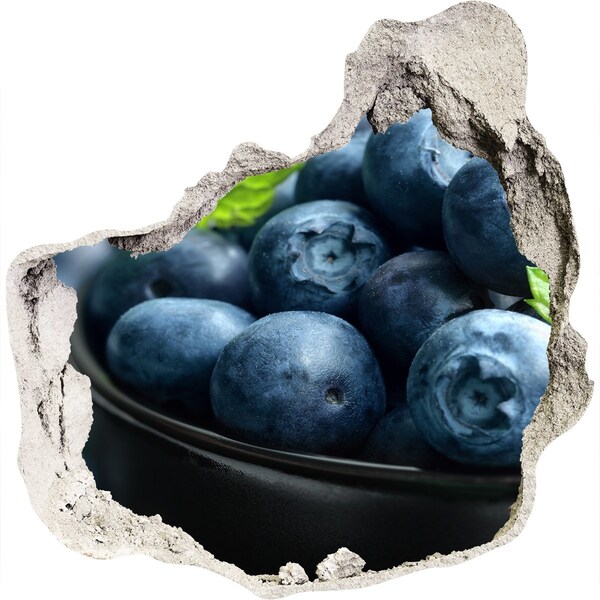 Hole wall sticker Blueberries in a Hole in the Wall