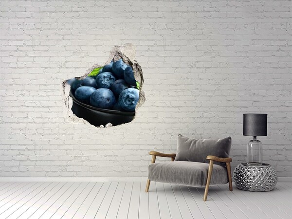 Hole wall sticker Berries