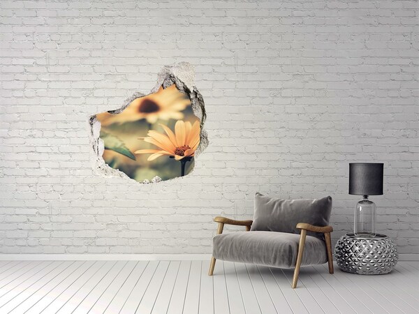 Hole wall sticker Spring flower