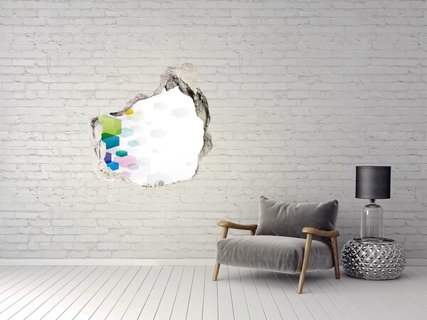 Hole wall sticker Modern abstraction in concrete
