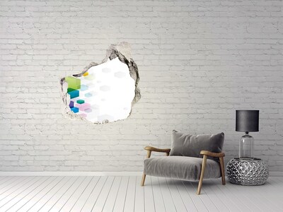 Hole wall sticker Modern abstraction in concrete