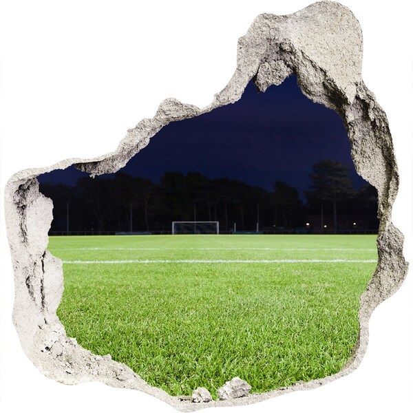 Hole in the wall sticker Football pitch