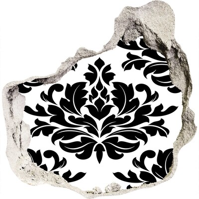 Hole wall sticker Baroque style pattern