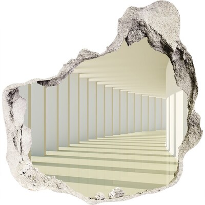 Hole wall sticker Corridor