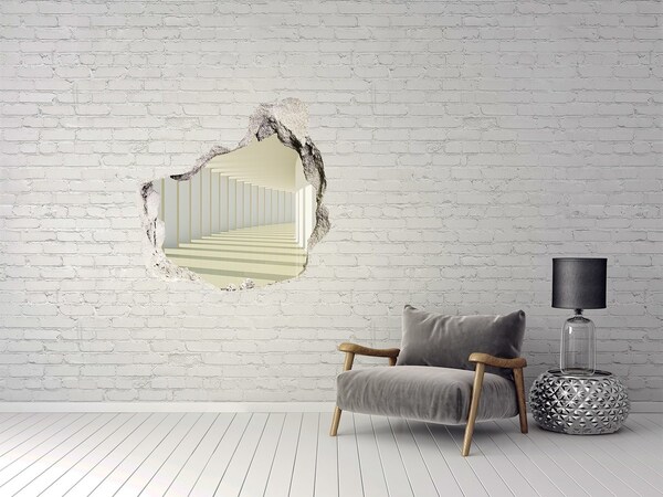 Hole wall sticker Corridor