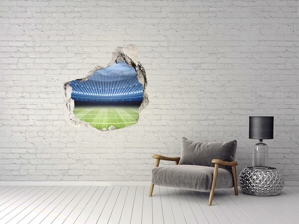 Hole in the wall decal The football stadium in action