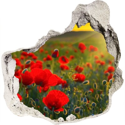 Hole in the wall decal A Hole-in-the-Wall Floral Paradise