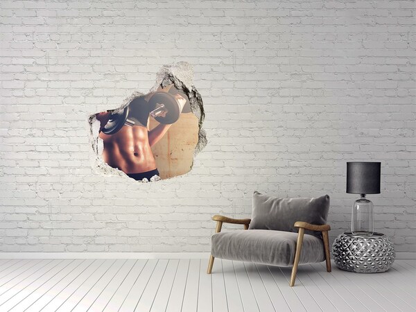 Hole wall sticker Muscle structure