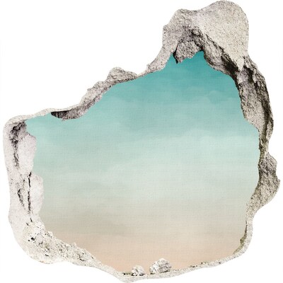 Hole wall sticker Sky over the sea