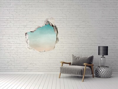 Hole wall sticker Sky over the sea