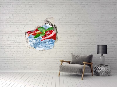 Hole wall sticker Ice navy blue