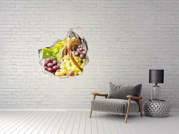 Hole wall sticker Fruit in the basket