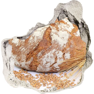 3D wall hole wallpaper Hole in the Wall Seed Bread