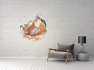 3D wall hole wallpaper Hole in the Wall Seed Bread
