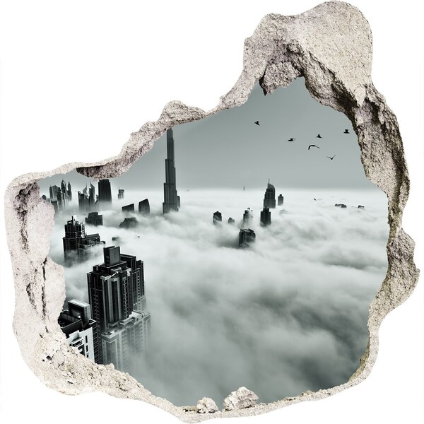 Hole wall sticker Fog on Dubai