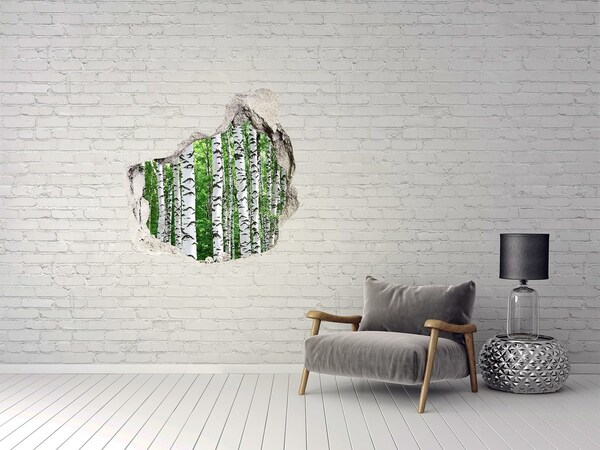 Hole wall sticker A Hole-in-the-Wall Forest Oasis