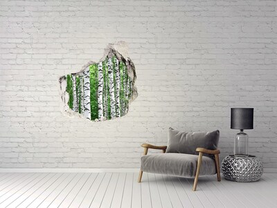 Hole wall sticker A Hole-in-the-Wall Forest Oasis