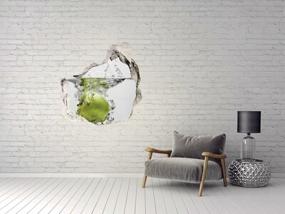 3D wall hole Apple under water