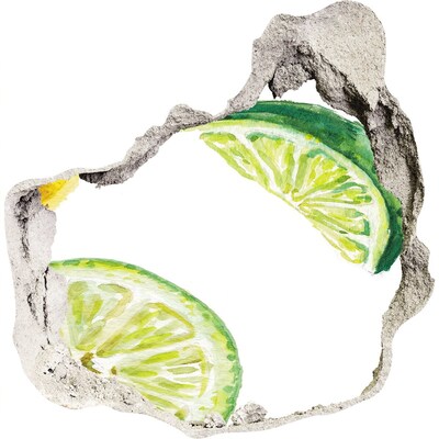 Hole wall sticker Lemon and lime