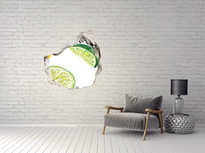 Hole wall sticker Lemon and lime