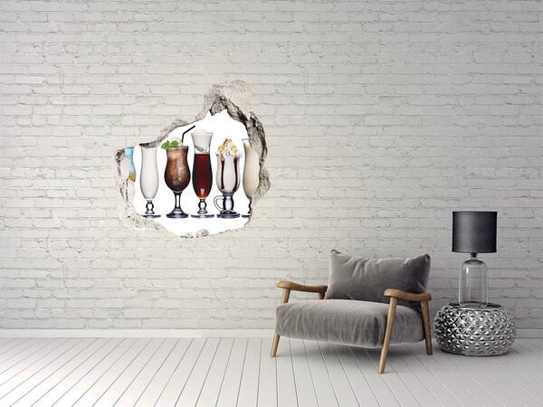 Hole wall sticker Drink set