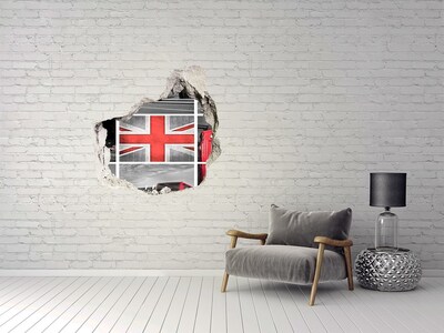 Hole in the wall sticker British landscape in a hole in the wall