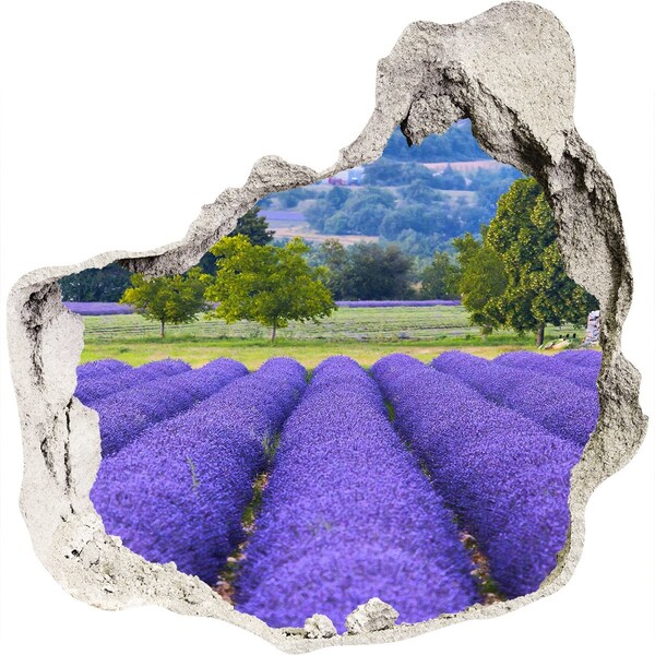 Hole in the wall sticker Lavender fields in Provence