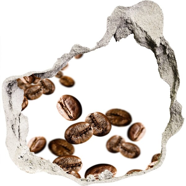 Hole wall sticker Coffee beans