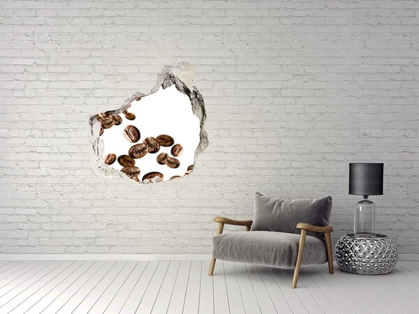 Hole wall sticker Coffee in the air