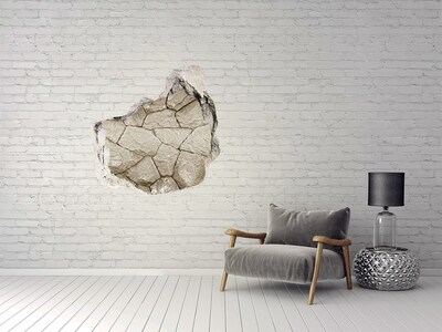 Hole wall sticker Stone wall