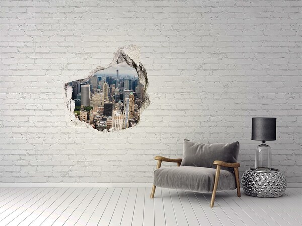 Hole wall sticker New York