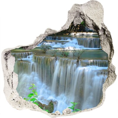 Hole in the wall decal Waterfall in the jungle