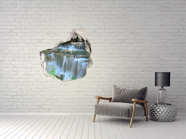Hole in the wall decal Waterfall in the jungle
