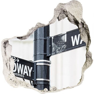 Hole in the wall decal A street in the city