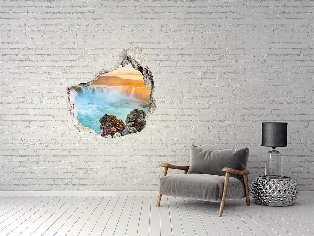 Hole in the wall sticker Waterfall