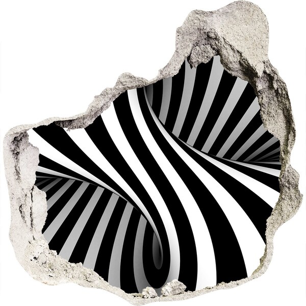 Hole in the wall decal Optical illusion in the wall
