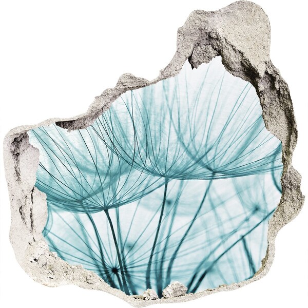 Hole wall sticker A floral dream behind the wall