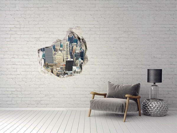 3D wall hole Manhattan New York