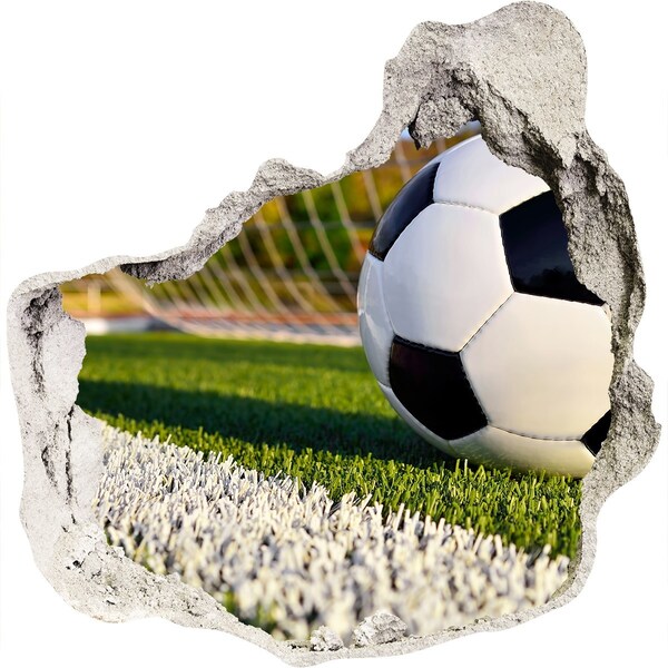 Hole wall sticker Ball in the goal