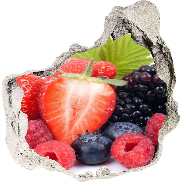 Hole wall sticker Fruit paradise behind the wall