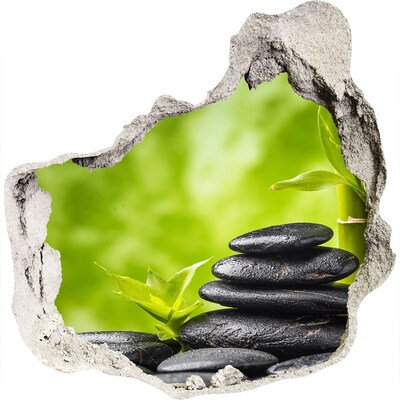 Hole in the wall decal An oasis of peace with stones