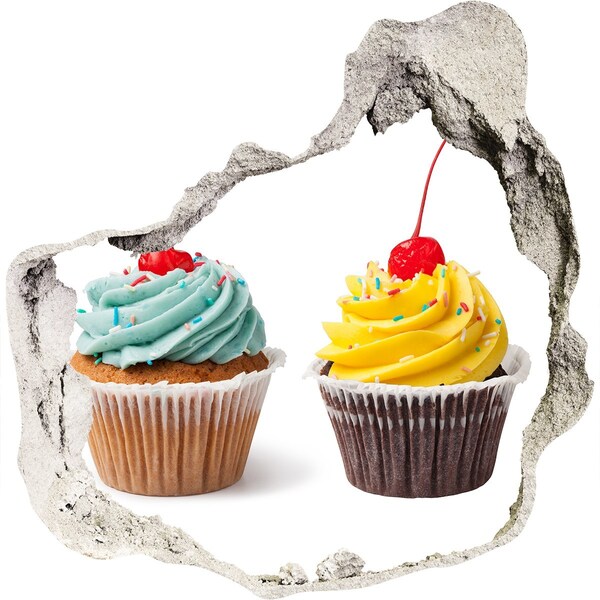 Hole in the wall sticker Cupcakes