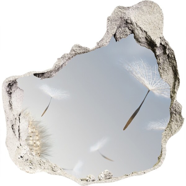 Hole in the wall sticker Dandelions in the clouds