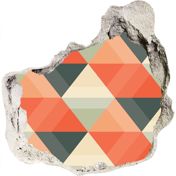 Hole in the wall decal Geometric Patterns in the Hole