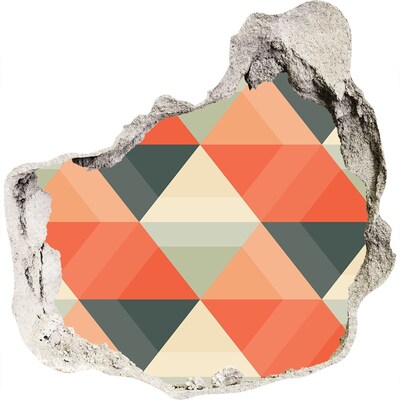 Hole in the wall decal Geometric Patterns in the Hole