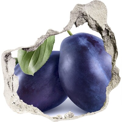 Hole in the wall decal Plums