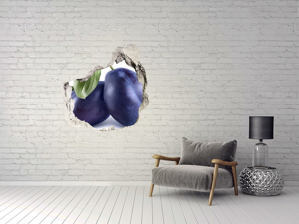 Hole in the wall decal Plums